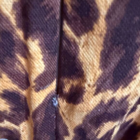 Kate Spade Panthera Brown and Orange Leopard Midi Skirt Size 8 - Picture 7 of 13